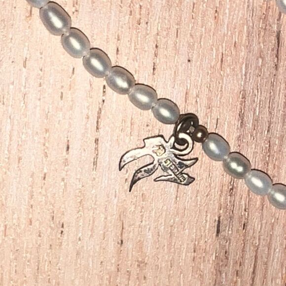 Real pearl chai bracelet genuine freshwater pearls sterling silver Hebrew letter - Picture 7 of 10